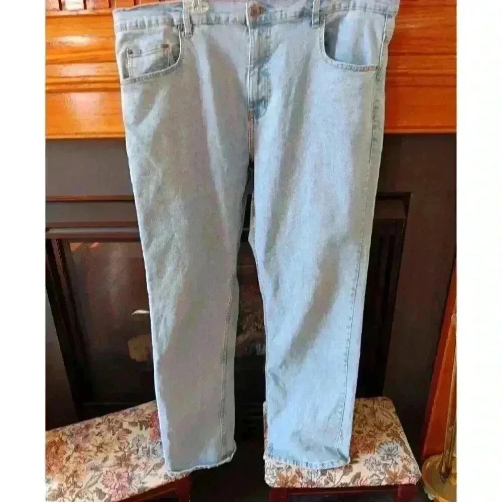 Architect Jean Company‎ Jeans Mens 38x32 Lt Blue Denim Regular Straight Leg